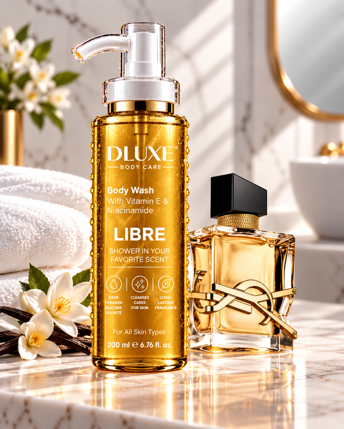 DLUXE LIBRE – Gel Douche Parfumé